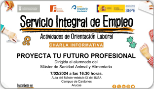 Cartel de conferencia de empleo